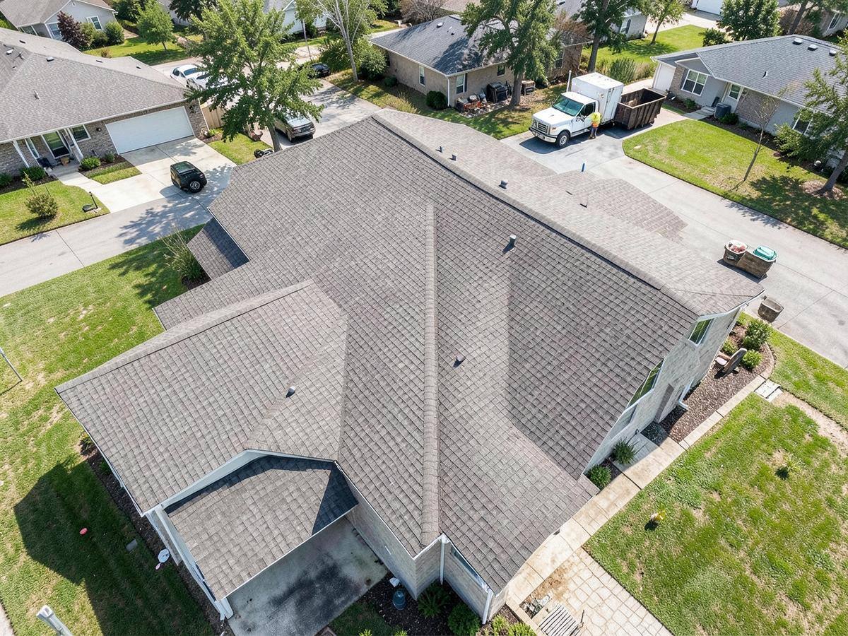 Roofing crew working on a North Texas residential roof